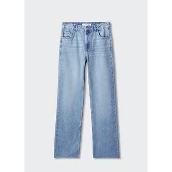 MANGO Wideleg Midrise Jeans - 12 - Picture 1 of 6